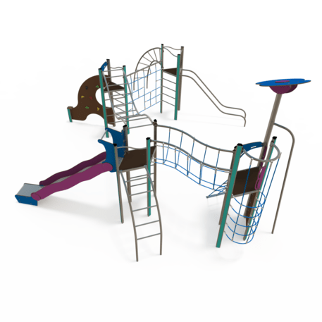 Žaidimų aikštelių kompleksas vaikams nuo 2 iki 12 metų amžiaus – kolekcija 'MEGA / MBG-2606_ME 18-4008-I99'