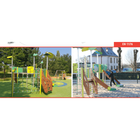 Žaidimų aikštelių kompleksas vaikams nuo 2 iki 12 metų amžiaus – kolekcija 'MEGA / MBG-2625_ME 18-4032-P15'