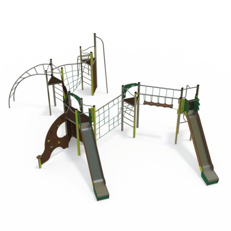 Žaidimų aikštelių kompleksas vaikams nuo 2 iki 12 metų amžiaus – kolekcija 'MEGA / MBG-2630_ME 18-5015-P15'