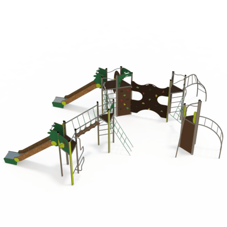 Žaidimų aikštelių kompleksas vaikams nuo 2 iki 12 metų amžiaus – kolekcija 'MEGA / MBG-2630_ME 18-5015-P15'