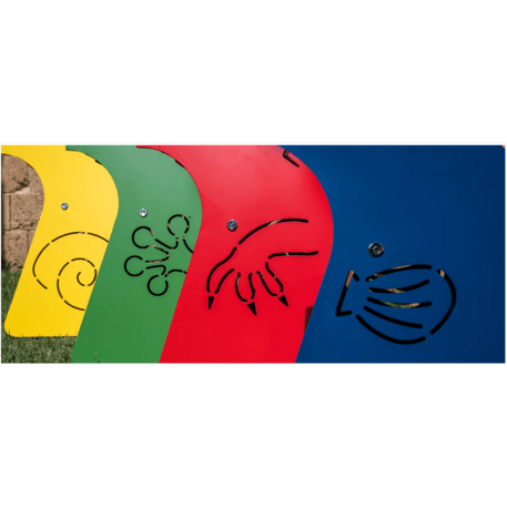 Metal trash bin for children’s playgrounds 'Snail Bin G549'