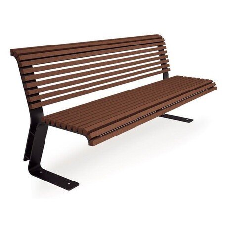 Metalinis suolas su atlošu ir medine sėdimąja dalimi 'MBG/11-Topaz 2 / 150-180cm'