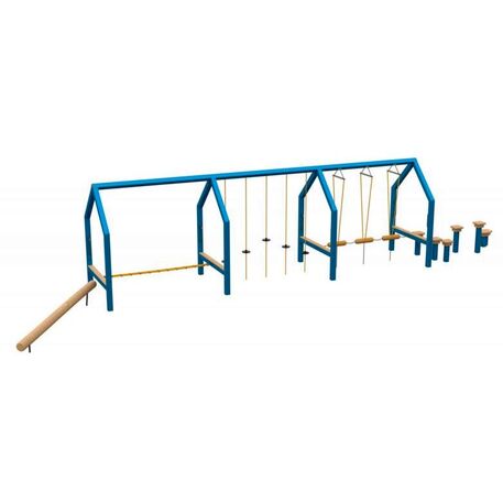 Complessi modulari per parchi giochi per bambini dai 3 ai 12 anni – collezione “Frame / Ninja” MBG-Ninja Frame Frintrop house 02370