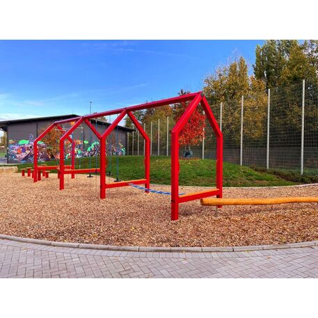 Complessi modulari per parchi giochi per bambini dai 3 ai 12 anni – collezione “Frame / Ninja” MBG-Ninja Frame Frintrop house 02370