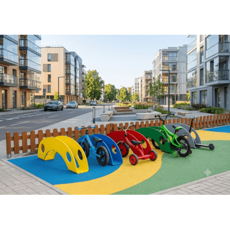 Metal bicycle rack 'Tatou'