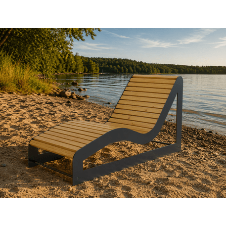 Metallist lamamistool puidust istumisosaga 'BD/LM002_1702/MDL'