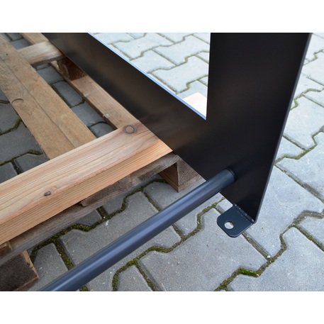 Metal lounge chair with wooden seat 'BD/LM002_1702/MDL'