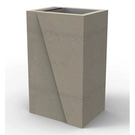 Concrete litter bin '35x45xH/75cm / 50L'