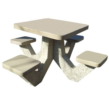 Betoninis pikniko stalas su 4 kėdėmis 'BDS/SG047/MDL'