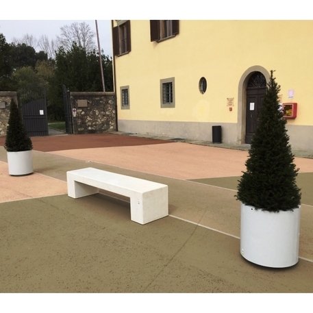 Apvalus metalinis lauko vazonas (gėlinė) 'Piramide / Ø50xH/50/70/100cm'