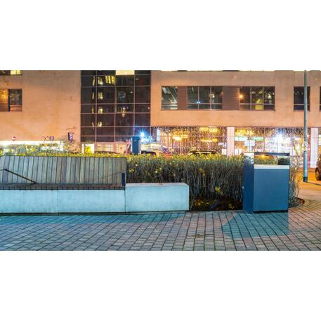 Modulinis betoninis suolas su Iroko medienos sėdima dalimi 'Premium Collection / STF/10-83-01/MDL'