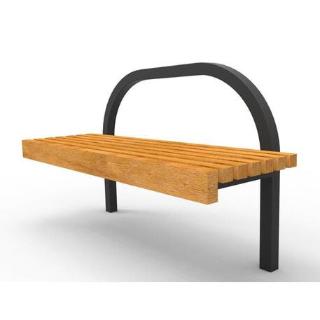 Metalinis suoliukas su atlošu, pagamintas iš Iroko medienos 'Premium / STF/06-01-01/MDL'