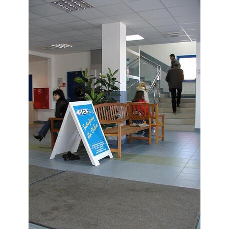 Klassische Holzbank mit Rückenlehne, aus Iroko-Holz 'Premium Collection / STF/13-04-11/MDL'