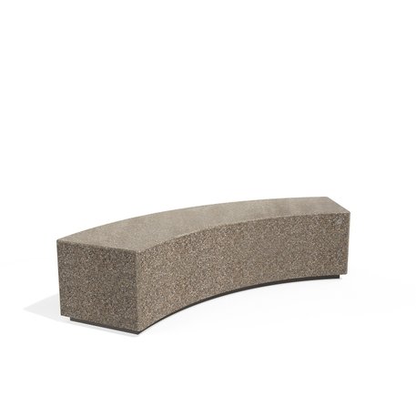 Betoninis su granito skalda lauko suolas '200x69x45cm / BS-268-D'