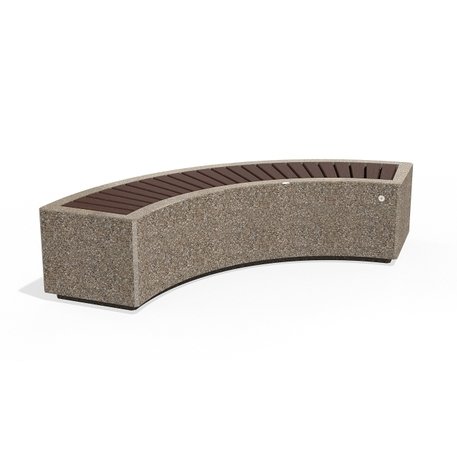 Concrete outdoor bench '210x78x45cm / BS-268-V'