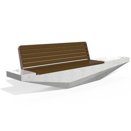 Concrete outdoor bench '330x60,7x88,6cm / BS-322'