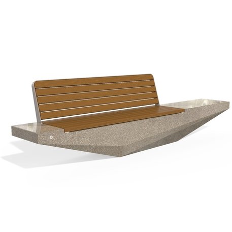 Concrete outdoor bench '330x60,7x88,6cm / BS-322'