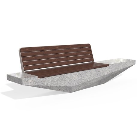 Concrete outdoor bench '330x60,7x88,6cm / BS-322'