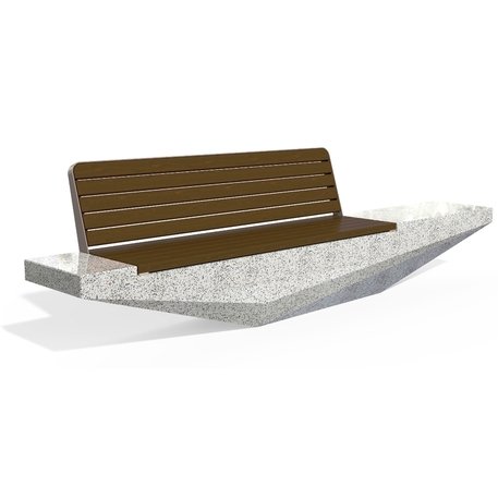 Concrete outdoor bench '330x60,7x88,6cm / BS-322'