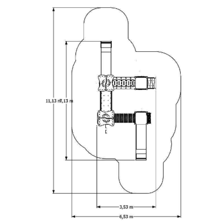 Vaikų žaidimo aikštelės kompleksas 'MBG-357/P1193'