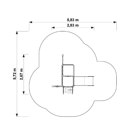 Vaikų žaidimo aikštelės kompleksas 'MBG-395/P1129'