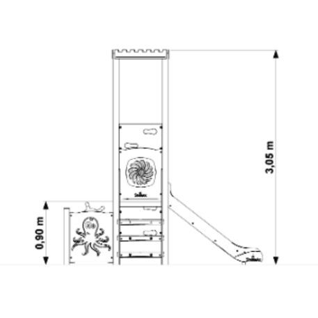 Vaikų žaidimo aikštelės kompleksas 'MBG-395/P1129'