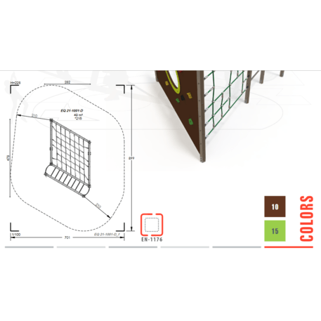 Children's playground element 'MBG-1081/EQ 21-1001-D15'