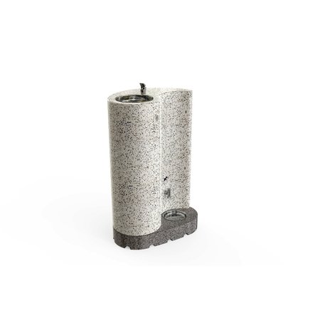 Betoninė geriamojo vandens kolonėlė su gertuve augintiniams, apdirbta smulkia granito skaldele 'BS-346'