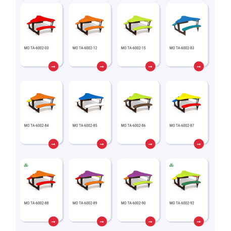 Žaidimų stalas su suolais vaikų aikštelėms 'MO_TA-6002-91'