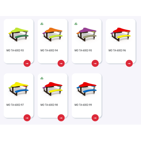 Žaidimų stalas su suolais vaikų aikštelėms 'MO_TA-6002-91'