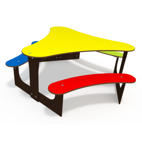 Žaidimų stalas su suolais vaikų aikštelėms 'MO_TA-6002-91'