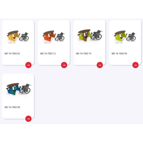 Žaidimų stalas su suolais vaikų aikštelėms 'MO_TA-7002-99'