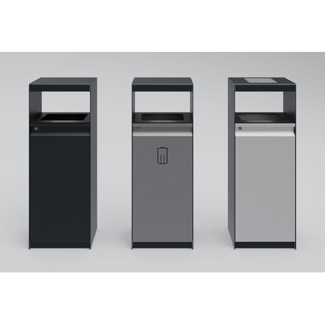 Metalinė šiukšliadėžė su stogeliu 'FARGE / 003244_40L'