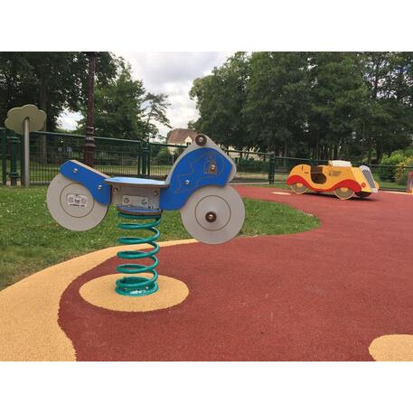Spyruokliukas vaikų žaidimų aikštelėms 'Motociklas MBG-1003/RE 211-02'