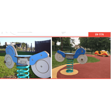 Spyruokliukas vaikų žaidimų aikštelėms 'Motociklas MBG-1003/RE 211-02'