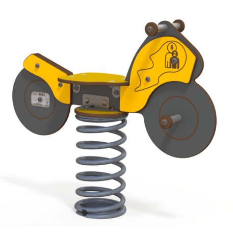 Spyruokliukas vaikų žaidimų aikštelėms 'Motociklas MBG-1003/RE 211-02'