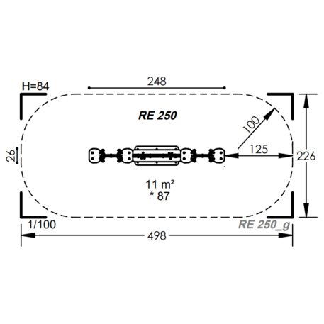 Spyruokliukas vaikų žaidimų aikštelėms 'MBG-1039_RE 250-15'