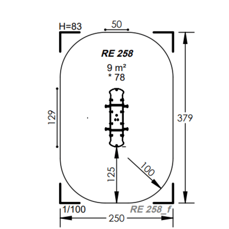 Spyruokliukas vaikų žaidimų aikštelėms 'MBG-1047_RE 258-15'