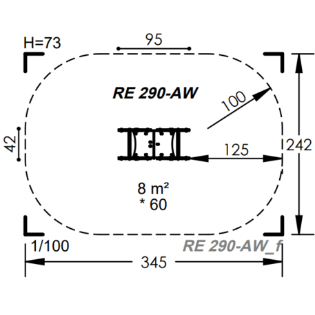 Spyruokliukas vaikų žaidimų aikštelėms 'MBG-1077_RE 290-AW-02'