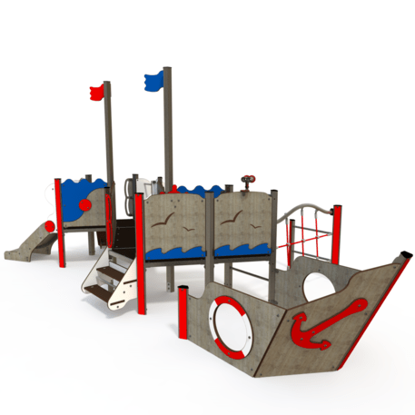  Vaikų žaidimo aikštelės kompleksas, kolekcija 'Piratų laivas / MBG-1182_CI 06-2002-Q99'