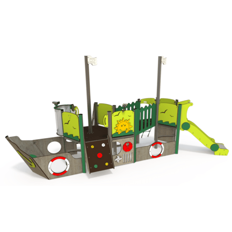  Vaikų žaidimo aikštelės kompleksas, kolekcija 'Piratų laivas / MBG-1192_CI 09-2005-Q99'