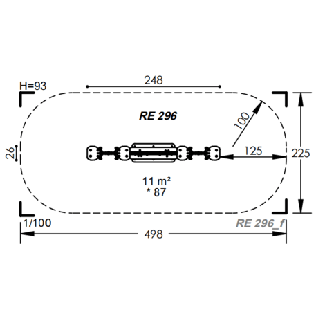 Spyruokliukas vaikų žaidimų aikštelėms 'MBG-1088_RE 296-15'