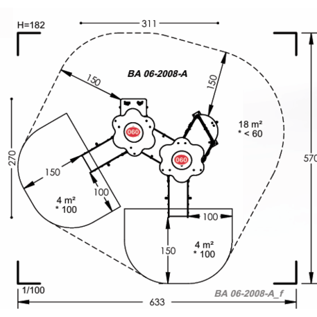Vaikų žaidimų aikštelių įranga Baby linija – mažiesiems 'MBG-2097_BA 06-2008-A03'