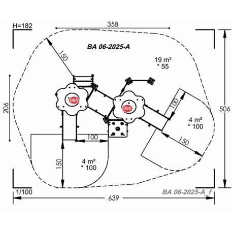 Vaikų žaidimų aikštelių įranga Baby linija – mažiesiems 'MBG-2115_BA 06-2025-P15'