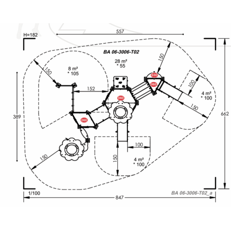 Vaikų žaidimų aikštelių įranga Baby linija – mažiesiems 'MBG-2127_BA 06-3006-T02'