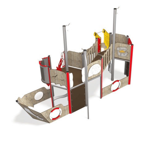  Vaikų žaidimo aikštelės kompleksas, kolekcija 'Piratų laivas / MBG-1208_CI 12-2002-T03'