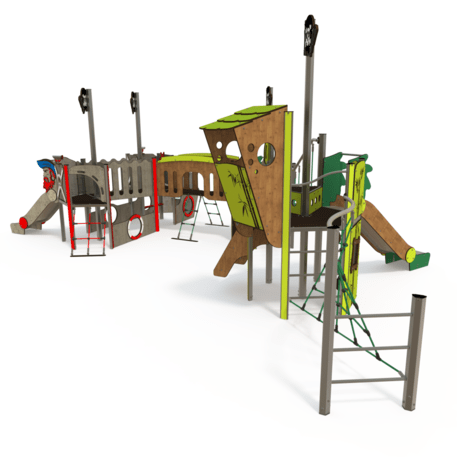  Vaikų žaidimo aikštelės kompleksas, kolekcija 'Piratų laivas / MBG-1218_CI 12-4002-T02'