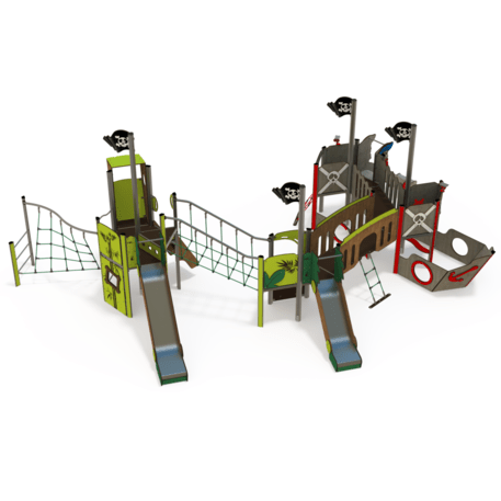  Vaikų žaidimo aikštelės kompleksas, kolekcija 'Piratų laivas / MBG-1218_CI 12-4002-T02'