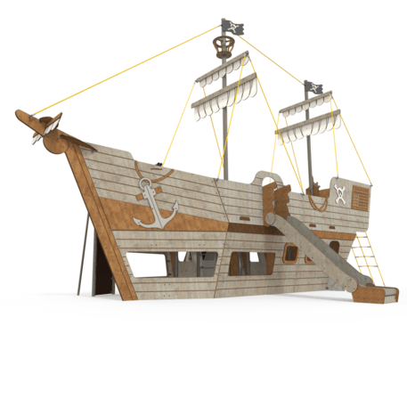  Vaikų žaidimo aikštelės kompleksas, kolekcija 'Piratų laivas / MBG-1227_CI 15-1005-T01'