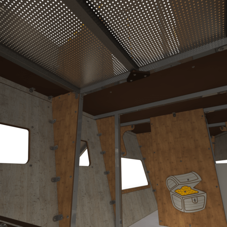  Vaikų žaidimo aikštelės kompleksas, kolekcija 'Piratų laivas / MBG-1227_CI 15-1005-T01'